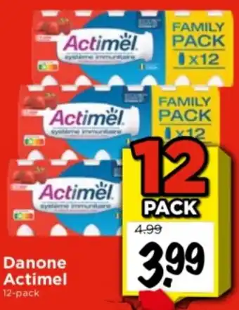 Vomar Voordeelmarkt Danone Actimel 12-pack aanbieding