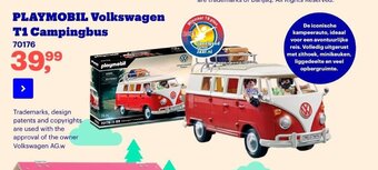 Bol.com PLAYMOBIL Volkswagen T1 Campingbus 70176 aanbieding