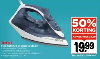 Vomar Voordeelmarkt Tefal Stoomstrijkijzer Express Steam aanbieding