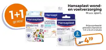 Trekpleister Hansaplast wond en voetverzorging aanbieding