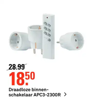 Karwei Draadloze binnen- schakelaar APC3-2300R aanbieding