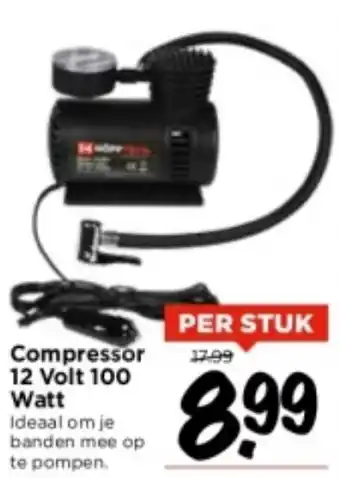 Vomar Voordeelmarkt Compressor 12 Volt 100 Watt aanbieding