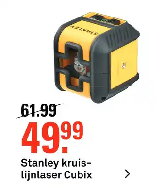 Karwei Stanley kruislijnlaser Cubix aanbieding