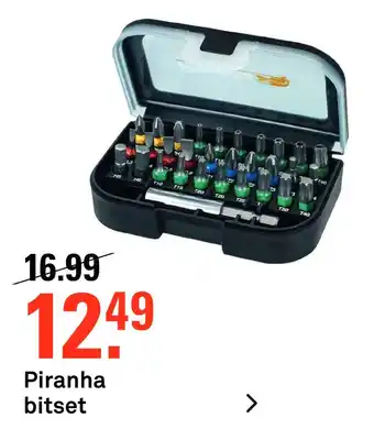 Karwei Piranha bitset aanbieding