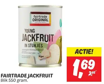 Dekamarkt FAIRTRADE JACKFRUIT Blik 550 gram. aanbieding
