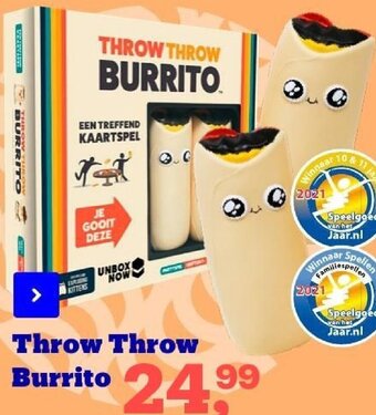 Bol.com Throw Throw Burrito aanbieding