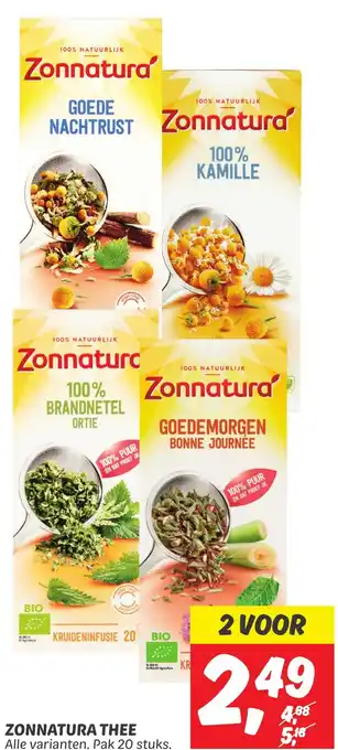 Dekamarkt ZONNATURA THEE aanbieding