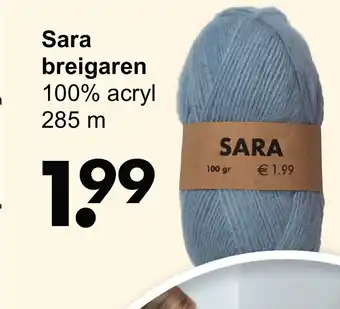 Wibra Sara Breigaren 285m aanbieding