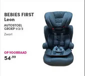 Baby & Tiener Bebies First Leon Autostoel Groep -12-3 aanbieding