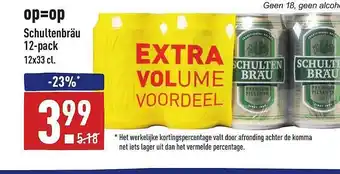 ALDI Schultenbräu 12-Pack aanbieding