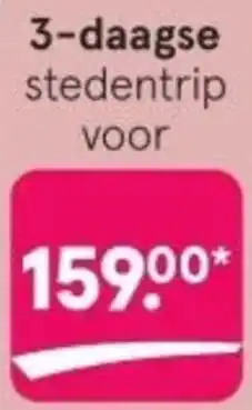 Etos 3-daagse stedentrip aanbieding