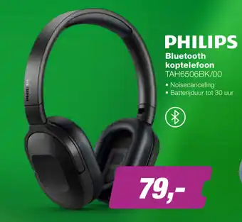 EP Philips Bluetooth koptelefoon TAH6506BK/00 aanbieding