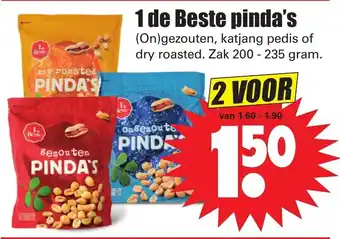 Dirk 1 de Beste Pinda's 2*200-235g aanbieding