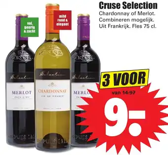 Dirk Cruse Selection Franse wijn 3*750ml aanbieding