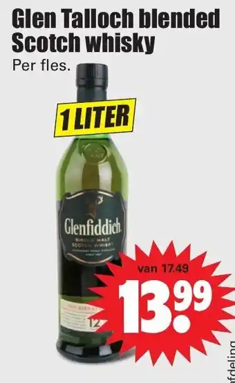 Dirk Glen Talloch blended Scotch whisky 1L aanbieding