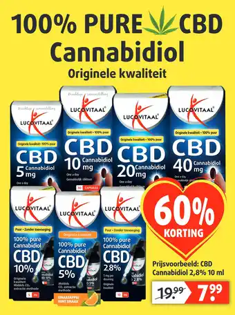 Lucovitaal CBD Cannabidiol 2,8% 10 ml aanbieding