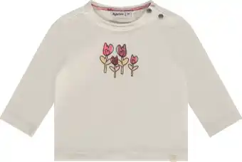 Bol.com Babyface baby girls t-shirt long sleeve Meisjes T-shirt - ivory - Maat 68 aanbieding