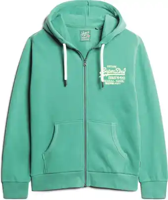 Bol.com Superdry NEON VL ZIPHOOD Heren Vest - Groen - Maat XXL aanbieding