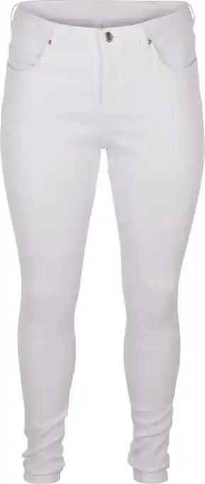 Bol.com ZIZZI JEANS, LONG, AMY Dames Jeans - White - Maat 44/78 cm aanbieding