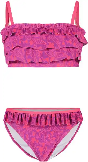 Bol.com Just Beach J401-5019 Meisjes Bikini - Paisley - Maat 146-152 aanbieding