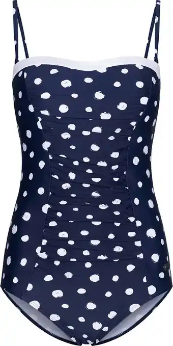 Bol.com Pastunette Dames Badpak Dots - Blauw - Maat 40 aanbieding