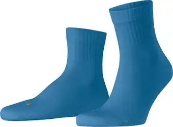 Bol.com FALKE Run Rib anatomische pluche zool duurzaam katoen functioneel garen sokken unisex blauw - Maat 44-45 aanbieding