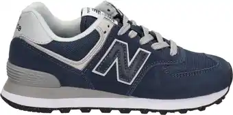 Bol.com New Balance WL574 Dames Sneakers - NAVY - Maat 39 aanbieding