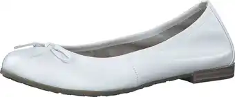 Bol.com MARCO TOZZI premio Leather, Insole Leather + Feel Me Dames Ballerina's - WHITE - Maat 38 aanbieding