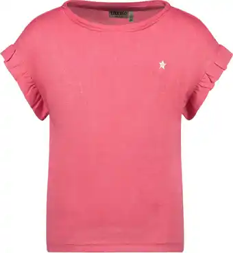 Bol.com Like Flo F402-5430 Meisjes T-shirt - Pink - Maat 116 aanbieding