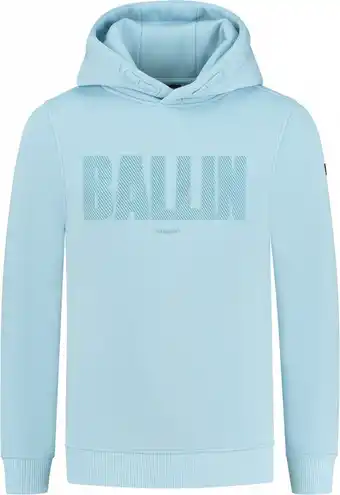 Bol.com Ballin Amsterdam Hoodie with frontprint Jongens Trui - Light Blue - Maat 14 aanbieding