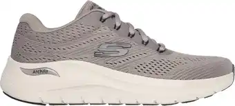 Bol.com Skechers Arch Fit 2.0 Heren Sneakers - Taupe - Maat 45 aanbieding