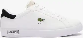 Bol.com Lacoste Powercourt Heren Sneakers - Wit/Zwart - Maat 41 aanbieding