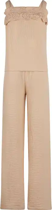 Bol.com No Way Monday R-girls 1 Meisjes Kledingset - Beige - Maat 140 aanbieding