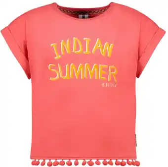 Bol.com B. Nosy Y402-5431 Meisjes T-shirt - Hot Coral - Maat 134-140 aanbieding