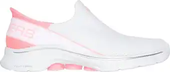 Bol.com Skechers Go Walk 7 - Mia Dames Instappers - Wit/Roze - Maat 38 aanbieding