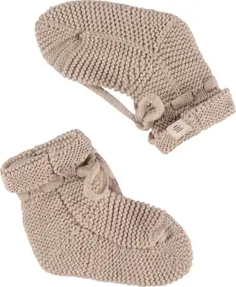 Bol.com A Tiny Story baby slippers Unisex Sloffen - desert - Maat 62/68 aanbieding