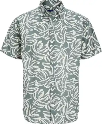 Bol.com JACK&JONES PLUS JORLAFAYETTE AOP SHIRT SS PLS Heren Overhemd - Maat EU3XL US1XL aanbieding