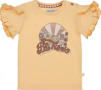 Bol.com Dirkje R-GROOVY GIRL Meisjes T-shirt - Faded orange - Maat 110 aanbieding