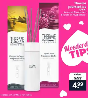 Etos Therme geurstokjes 100 ml aanbieding