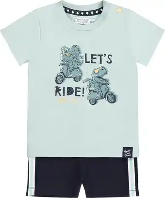 Bol.com Dirkje R-LETS RIDE Jongens Kledingset - Light blue - Maat 74 aanbieding