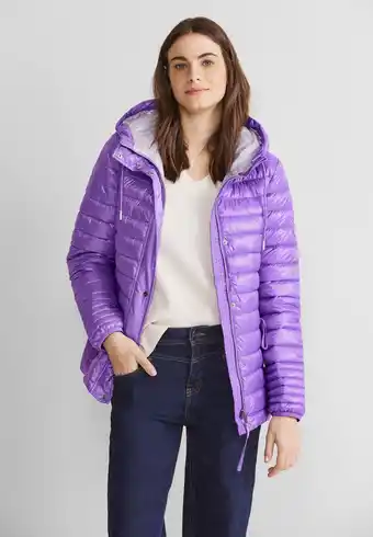 Bol.com Street One Short Padded jacket shiny lilac maat 46 aanbieding