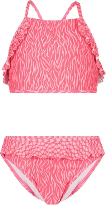 Bol.com Just Beach J402-5017 Meisjes Bikini - Wavy stripe - Maat 170-176 aanbieding