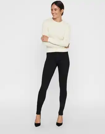 Bol.com VERO MODA VMTANYA MR S PIPING JEANS VI120 GA NOOS Dames Jeans - Maat S X L32 aanbieding