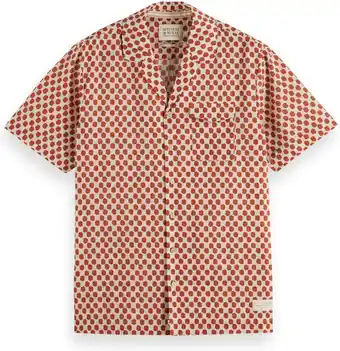 Bol.com Scotch & Soda Printed short sleeve shirt Heren Overhemd - Maat M aanbieding