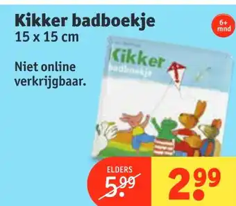 Kruidvat Kikker badboekje 15x15 cm aanbieding