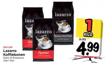 Vomar Voordeelmarkt Lazarro koffiebonen 1 kilo aanbieding