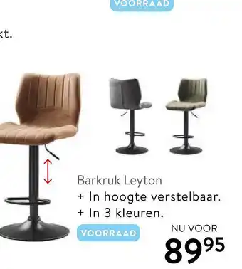 Profijt Meubel Barkruk leyton aanbieding