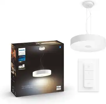 Bol.com Philips Hue Fair hanglamp - warm tot koelwit licht - wit - 1 dimmer switch aanbieding