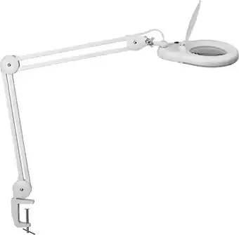 Bol.com BUREAULAMP MAUL VISO LOEP LED KLEM WIT aanbieding