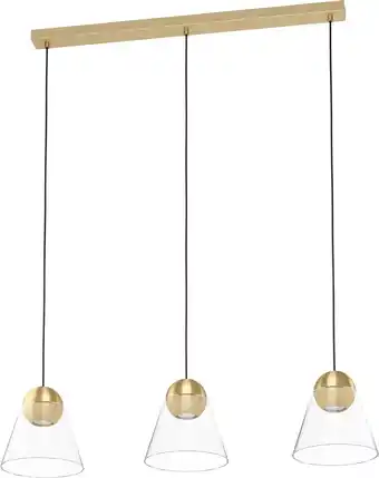 Bol.com EGLO Cerasella Hanglamp - GU10 - 90 cm - Geelkoper aanbieding